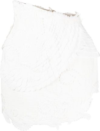 Zimmermann Tama filigree skirt - women - Cotton/Linen/Flax/Polyester - 0 - White