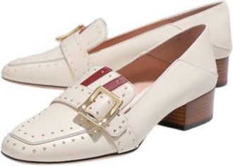 Bally Marcella Janelle Studded Leather Pumps, Brand Size 35 ( US Size 4.5 )