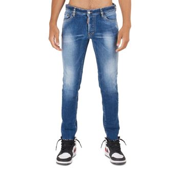 Dsquared2 Slim Cropped Jean Blauwe Denim Broek