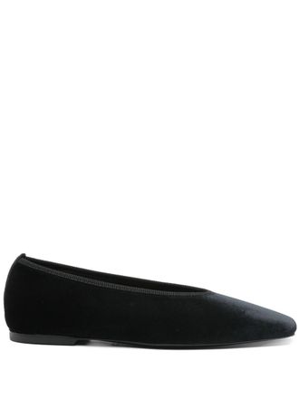 Toteme Minimalist Velvet Ballerinas Shoes