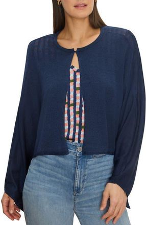 Nic+Zoe Coastal Flow Cardigan in Rich Indigo at Nordstrom, Size Medium/large