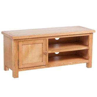 vidaXL Mueble Para Tv Madera Maciza De Roble 103x36x46 Cm Vidaxl