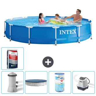 Intex Piscina Con Estructura Redonda - 366x76 Cm - 8-piezas S31735