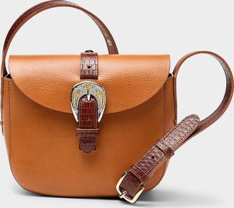 Herbert Fr&egrave;re Soeur Womens Sab June Boston leather saddle bag