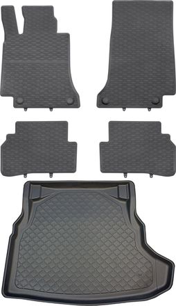 OEM Juego De Alfombrillas De Goma Para Coche Y Maletero Para Mercedes Clase C W205 Sed&aacute;n A Partir De Marzo De 2014