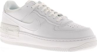 Nike Womens Nike Womens Chunky Trainers AF1 Shadow Leather Lace Up white UK Size - Size: 3.5