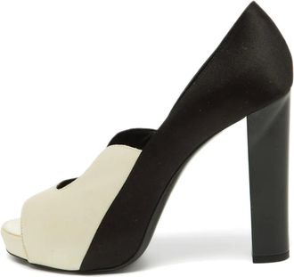 Pierre Hardy Pre-Owned 120mm suede heeled pumps - White
