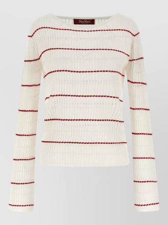 Max Mara stepdone crew neck striped ribbed sweater