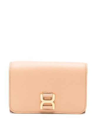 Chloé tri-fold leather wallet - women - Calf Leather/Calf Leather/Lamb Skin/Polyester/Cotton - One Size - Neutrals