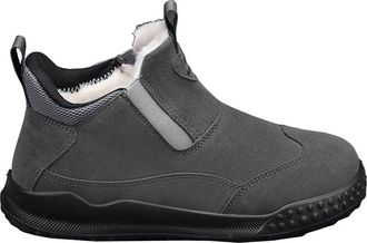 Generic Men winter snow boots with plush insulation thick sole anti slip versatile and cotton short boots (gray,6.5)