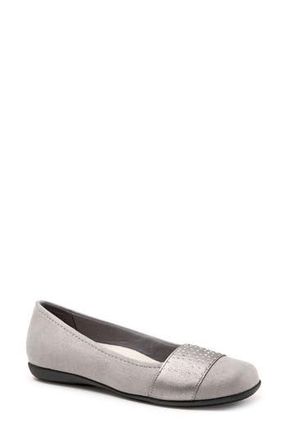 Trotters Samantha Flat in Grey Fabric at Nordstrom Rack, Size 10.5