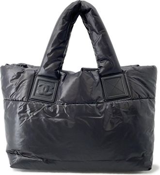 Chanel Black Nylon Tote Bag (Pre-Owned)