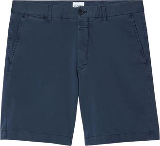 Closed Shorts met logopatch - Blauw