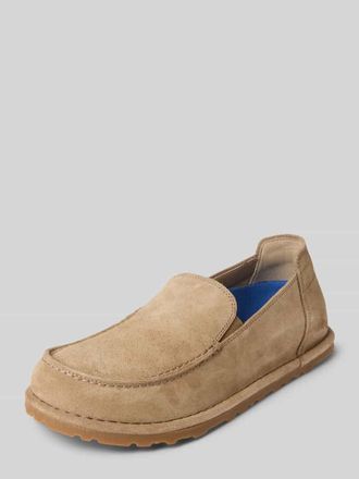 Birkenstock Loafer aus echtem Veloursleder Modell Utti in Taupe, Gr&ouml;&szlig;e 41