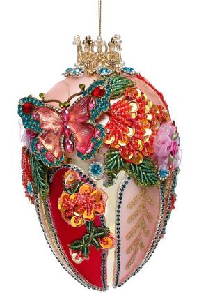 Mark Roberts Faberge Jewel Egg Ornament, Pink in Light Pink at Nordstrom
