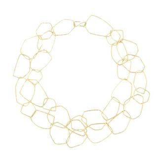 Cortana Necklaces, female, Yellow, ONE SIZE, Irregular Interlinked Hoop Necklace