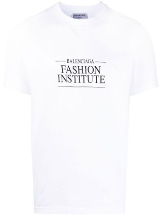 Balenciaga T-shirt Fashion Institute - Bianco