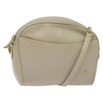 Bally Tweedehands leren schoudertassen - Dames - Pre-owned - Beige - Maat: ONE Size Leer