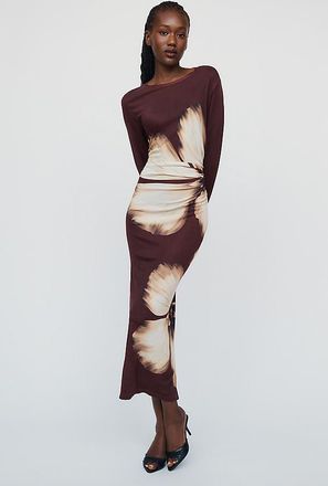 Farm Rio x Anthropologie Side Cutout Midi Dress