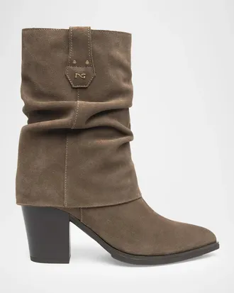 Nero Giardini 80mm Slouchy Suede Boots