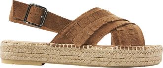 VIA VAI Mondi Noel Espadrilles - Dames - Sandalen - Bruin - 38 EU - Leer - Schoenen