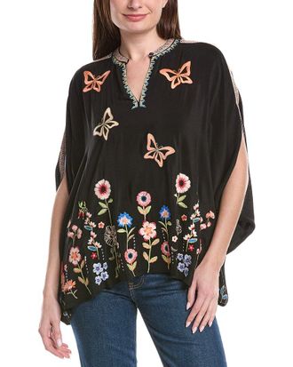 Johnny Was Nuria Silk Poncho