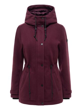 Navahoo dames tussenjas L&auml;chelstern met capuchon in wollook