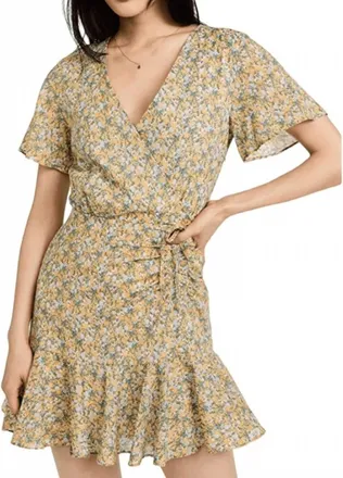 BB Dakota Big Flirt Energy Dress In Yellow Sunflower