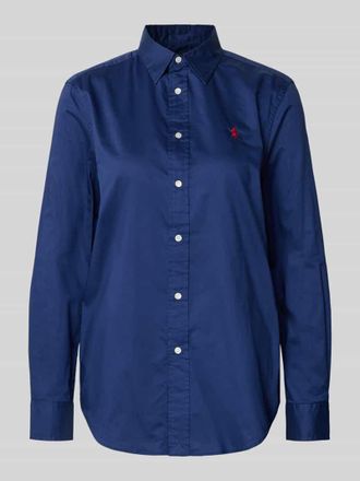 Polo Ralph Lauren Hemdbluse mit Knopfleiste in Marine, Gr&ouml;&szlig;e S