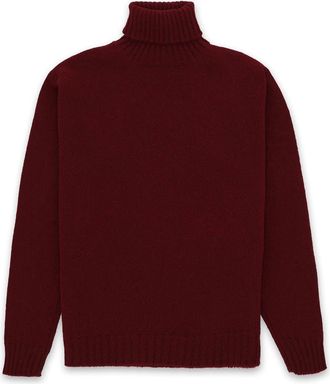 Fortela Wool Turtleneck Sweater in Burgundy at Nordstrom, Size Xx-Large Eu