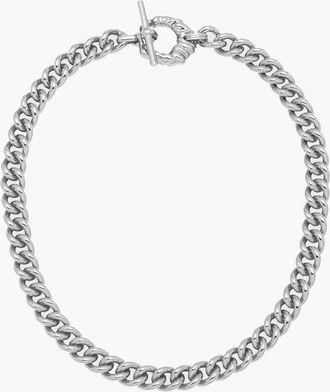 Yoj Cora Curb Chain Necklace In Silver at Nordstrom