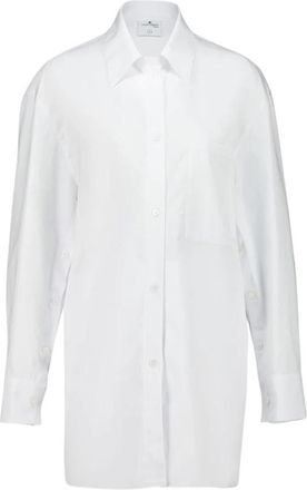 Courr&egrave;ges Katoenen Mini Shirtjurk - Dames - Overhemden - Wit - M - Katoen - Overhemden