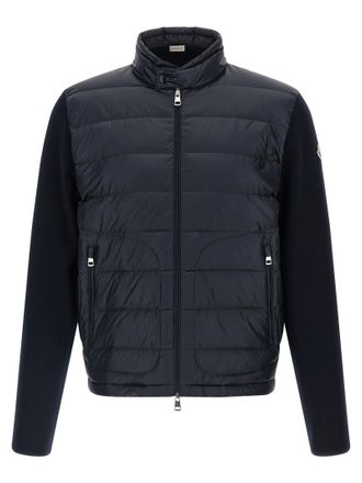 Moncler Blue Polyamide Mens Cardigan