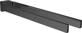 Emco Toallero Emco Cue, 2 Brazos, R&iacute;gido, 431mm, Negro, 325013343