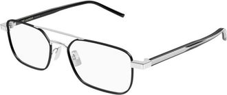 Saint Laurent Optical Frame - Heren - Brillen - Grijs - 52 MM - Accessoires