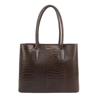 Paul Costelloe Womens Halti Leather Shoulder Bag - Brown - One Size