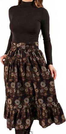 Mata Traders Nahla Midi Skirt In Fall Blossom