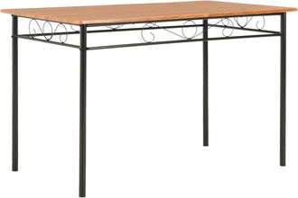 vidaXL Mesa De Comedor 120x70x75 Cm Mdf Brown