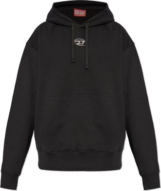 Diesel Sweatshirt S-Macs-Hood-Od - Heren - Hoodies - Zwart - L - Katoen - Hoodies & sweatvesten