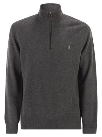 Polo Ralph Lauren Wollpullover mit halbem Rei&szlig;verschluss