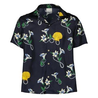 Dr&ocirc;le de Monsieur Short Sleeve Shirts, male, Multicolor, Size: L Shell Shirt