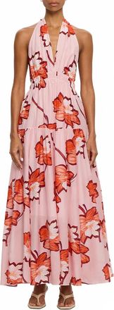 Kivari Lani Halter Maxi Dress In Soft Pink