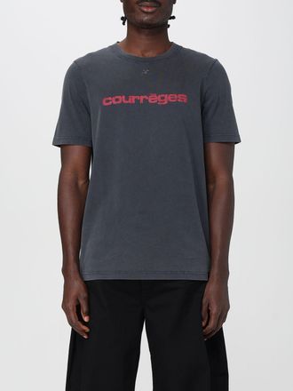 Courr&egrave;ges T-shirt in cotone con logo