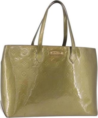Louis Vuitton Pre-owned Tote Bag - Dames - Vintage Shopper - Groen - ONE Size - Leer - Vintage