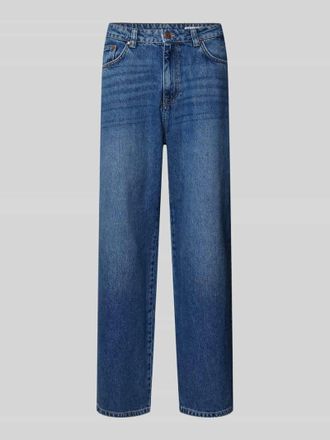 Review Baggy Fit Jeans mit Brand-Detail in Blau, Gr&ouml;&szlig;e 31
