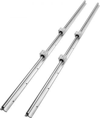 OEM Linearf&uuml;hrung Linearschiene 2 Stk. Sbr16-1500mm Kohlenstoffstahl Aluminium F&uuml;hrungsschiene Mit 4 Stk. Sbr16uu-gleitbl&ouml;cke Linearlager Lagerblock Cnc T