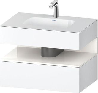 Duravit Qatego Lavabo Encastrado Con Base De Lavabo Consola, - Duravit