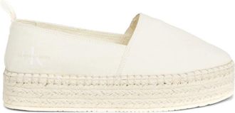 Calvin Klein Jeans Beige Espadrilles voor Vrouwen - Dames - Espadrilles - Beige - 41 EU - Katoen - Schoenen