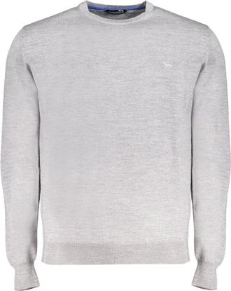 Harmont & Blaine Grijze Heren Trui - Heren - Ronde hals truien - Grijs - M - Truien & Vesten