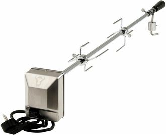 No Brand No Brand - BBQ-Toro Set universale di spiedini per grill con spiedino, motore, supporto motore e aghi per carne